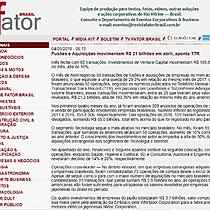 Fuses e Aquisies movimentam R$ 21 bilhes em abril, aponta TTR